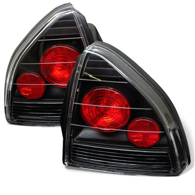 Spyder Honda Prelude 92-96 Euro Style Tail Lights Black ALT-YD-HP92-BK