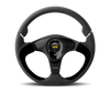 Momo Nero Steering Wheel 350 mm - Black Leather/Suede/Black Spokes