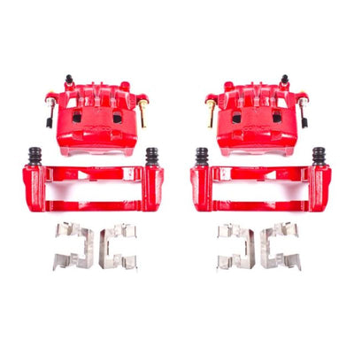 Power Stop 16-17 Subaru Crosstrek Front Red Calipers w/Brackets - Pair