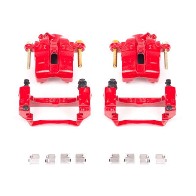 Power Stop 94-97 Mazda Miata Front Red Calipers w/Brackets - Pair