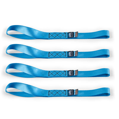 Mishimoto Heavy-Duty Ratchet Tie-Down Kit (4-Pack) - Blue