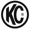 KC HiLiTES 5in. Round Soft Cover (Pair) - Black w/White KC Logo