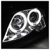 Spyder BMW E46 3-Series 02-05 4DR Projector Headlights 1PC LED Halo Chrm PRO-YD-BMWE4602-4D-AM-C