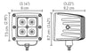 Hella HVF Cube 4 LED Off Road Kit