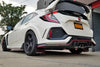 Rally Armor 17-21 Honda Civic Type R Black UR Mud Flap w/ White Logo