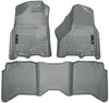 Husky Liners 2012 Dodge Ram 1500/2500/3500 Crew Cab WeatherBeater Combo Gray Floor Liners