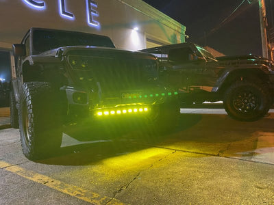 ORACLE Lighting 2019+ Jeep Wrangler JL / Gladiator JT Skid Plate w/ Integrated LED Emitters - Yellow