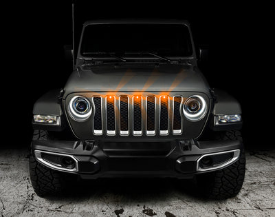 Oracle Pre-Runner Style LED Grille Kit for Jeep Wrangler JL - Amber