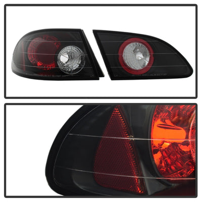 Spyder Toyota Corolla 98-02 Euro Style Tail Lights Black ALT-YD-TC98-BK