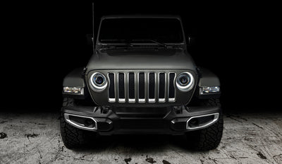 Oracle Oculus Bi-LED Projector Headlights for Jeep JL/Gladiator JT - Satin Silver - 5500K