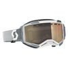 SCOTT Fury Snow Cross Light Sensitive Goggles White/Grey/Light Sensitive Bronze