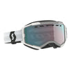 SCOTT Fury Snow Cross Goggles White/Enhancer Aqua Chrome