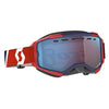 SCOTT Fury Snow Cross Goggles Red/Blue/Enhancer Blue Chrome