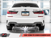 AWE Tuning 2019+ BMW M340i (G20) Non-Resonated Touring Edition Exhaust - Quad Diamond Black Tips