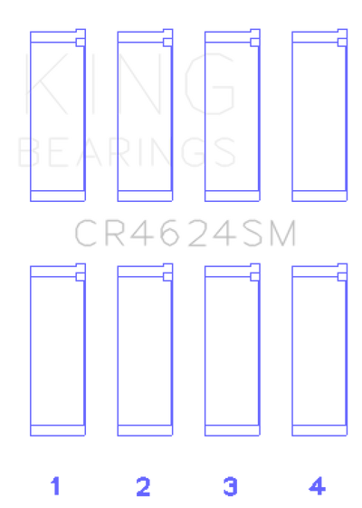 King Hyundai G4KE / G4KC (Size +075) Rod Bearings (Set of 4)