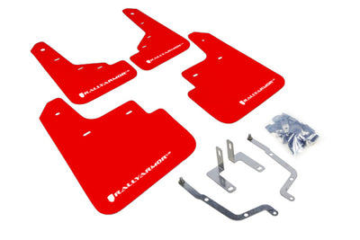 Rally Armor 14-18 Mazda 3/Speed3 Red UR Mud Flap w/ White Logo