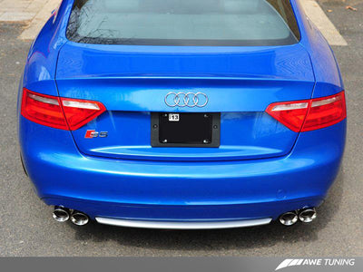 AWE Tuning Audi B8 S5 4.2L Track Edition Exhaust System - Polished Silver Tips