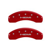 MGP 4 Caliper Covers Engraved Front & Rear Hemi Red finish silver ch