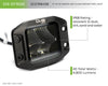 DV8 Offroad Elite Series 3in Cube LED Light 40W Spot 3W LED