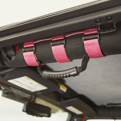 Rugged Ridge Ultimate Grab Handles Pink 55-20 CJ/Jeep Wrangler /JT