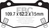 EBC 16+ Cadillac ATS-V 3.6 Twin Turbo Redstuff Rear Brake Pads