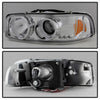 Spyder GMC Sierra 1500/2500/3500 99-06 Projector Headlights LED Halo LED Chrome PRO-YD-CDE00-HL-C