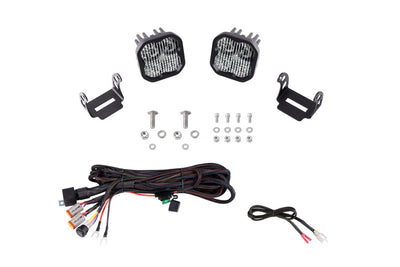 Diode Dynamics 2021 Ford Bronco SS3 LED Ditch Light Kit - Pro White Combo