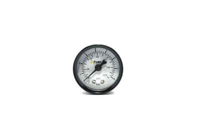 Fuelab 1.5in Fuel Pressure Gauge - EFI - Range 0-120 PSI (Dual Bar/PSI Scale)