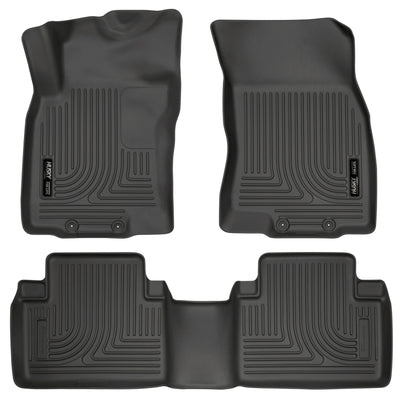 Husky Liners WeatherBeater 14 Nissan Rogue Front & Second Row Black Floor Liners