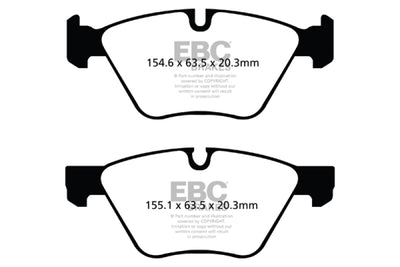 EBC 09+ BMW Z4 3.0 (E89) Yellowstuff Front Brake Pads