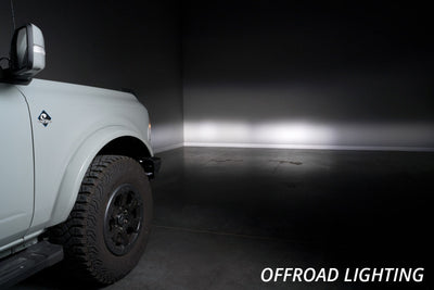Diode Dynamics 2021 Ford Bronco Stage Series Fog Pocket Kit - White Pro
