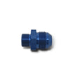 Russell Performance -4 AN Flare to 10mm x 1.25 Metric Thread Adapter (Blue)