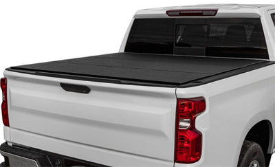 Access LOMAX Tri-Fold Cover 16-20 Toyota Tacoma 6in Box Split Rail - Black Urethane