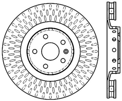 StopTech Drilled & Slotted Left Sport Brake Rotor for 2009 Cadillac CTS-V