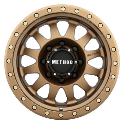 Method MR304 Double Standard 17x8.5 0mm Offset 8x6.5 130.81mm CB Method Bronze Wheel