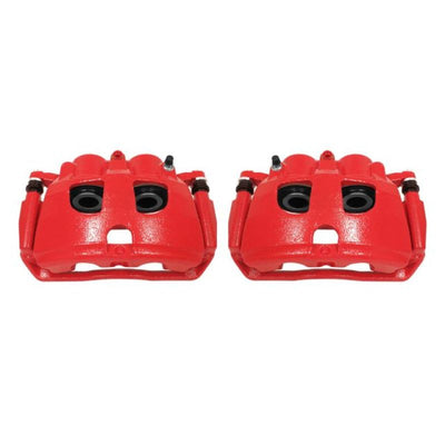 Power Stop 09-10 Dodge Ram 2500 Rear Red Calipers w/Brackets - Pair