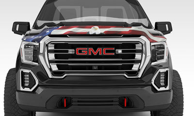 Stampede 2015-2019 GMC Canyon Vigilante Premium Hood Protector - Flag