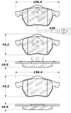 StopTech Performance 99-08 VW Jetta / 5/99-05 Golf GTi/GLS Turbo Front Brake Pads