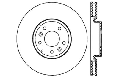 StopTech 04-09 Mazda RX-8 Slotted & Drilled Right Front Rotor