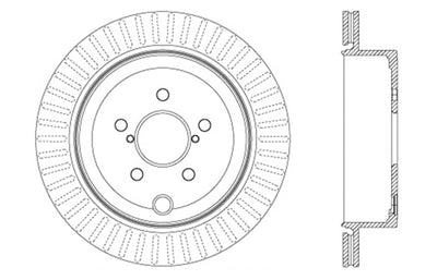 StopTech Slotted & Drilled Sport Brake Rotor