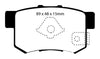 EBC 10-12 Acura RDX 2.3 Turbo Yellowstuff Rear Brake Pads