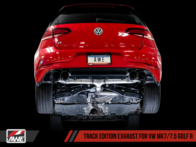 AWE Tuning MK7.5 Golf R Track Edition Exhaust w/Diamond Black Tips 102mm