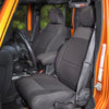 Rugged Ridge Seat Cover Kit Black 07-10 Jeep Wrangler JK 2dr