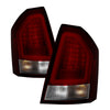 Spyder Chrysler 300C 08-10 V2 Light Bar LED Tail Lights - Red Clear ALT-YD-C308V2-LED-RC