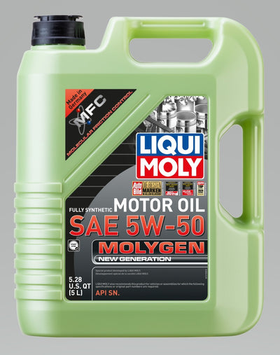 LIQUI MOLY 5L Molygen New Generation Motor Oil SAE 5W50