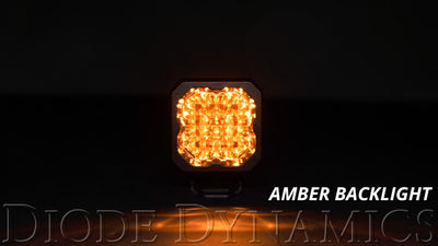 Diode Dynamics Stage Series C1 LED Pod Sport - Yellow Wide Standard ABL (Pair)