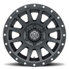 ICON Compression 17x8.5 5x5 -6mm Offset 4.5in BS 71.5mm Bore Satin Black Wheel