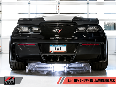 AWE Tuning 14-19 Chevy Corvette C7 Z06/ZR1 Touring Edition Axle-Back Exhaust w/Black Tips