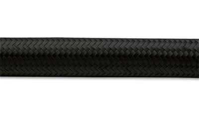 Vibrant -12 AN Black Nylon Braided Flex Hose (2 foot roll)