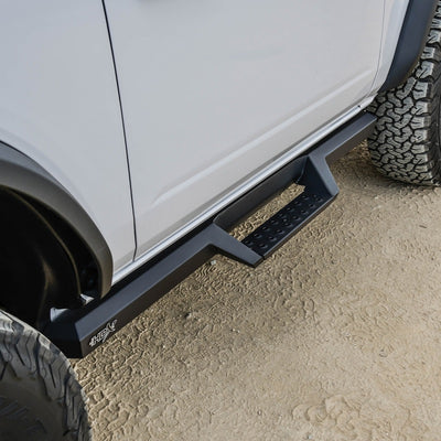 Westin/HDX 2021+ Ford Bronco (2-Door) Drop Nerf Step Bars - Textured Black